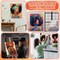 96 Pcs 12 Sets Pre Drawn Canvas Kit for Painting Craft Sip and Paint Kit for Adults Pre Printed Canvas Painting Favor for Virtual DIY Birthday Gifts Adult's Date Party, 8 x 10 Inches